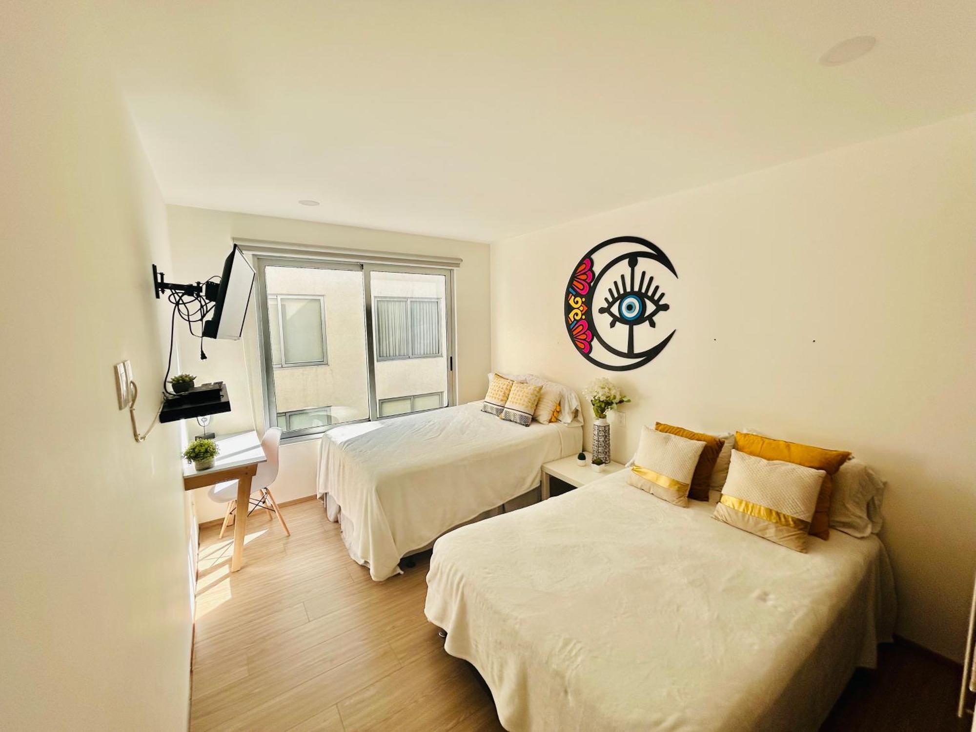 Espectacular Departamento/Estacionamiento, 3 Tv'S Apartment เม็กซิโกซิตี้ ภายนอก รูปภาพ